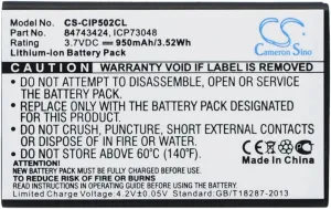 VI VINTRONS Battery for AGFEO Dect 50,