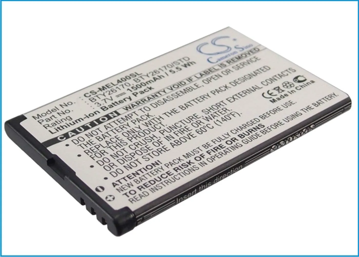 VI VINTRONS Battery for Elson EL400, Mobistel EL400,