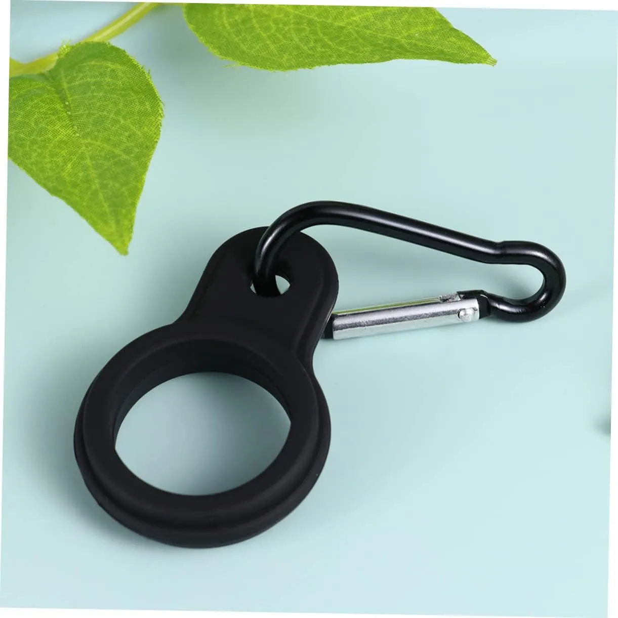 VICASKY 2sets Water Bottle Belt Clip Silicone Holder Clip Kettle Buckle for Bike Carabiner Camping 10pcs*2