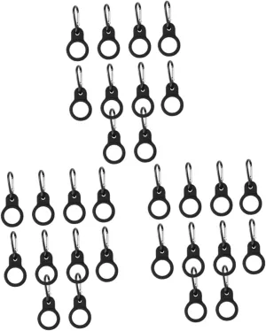 VICASKY 2sets Water Bottle Belt Clip Silicone Holder Clip Kettle Buckle for Bike Carabiner Camping 10pcs*2