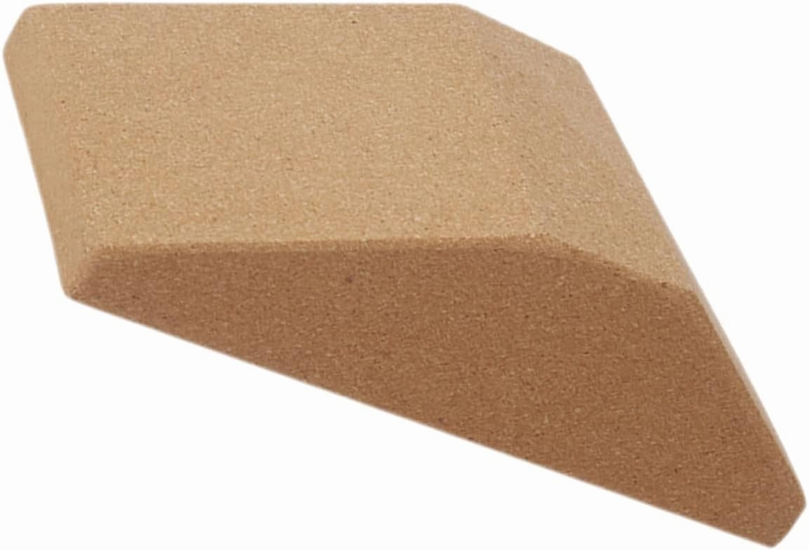 VICASKY Yoga Block Cork Inclined Ramp Skid Heavy Duty Calf Stretch Board for Squats Convenient Exercise Block for Home Gym Lightweight Durable Design for Muscle Relief and Fatigue
