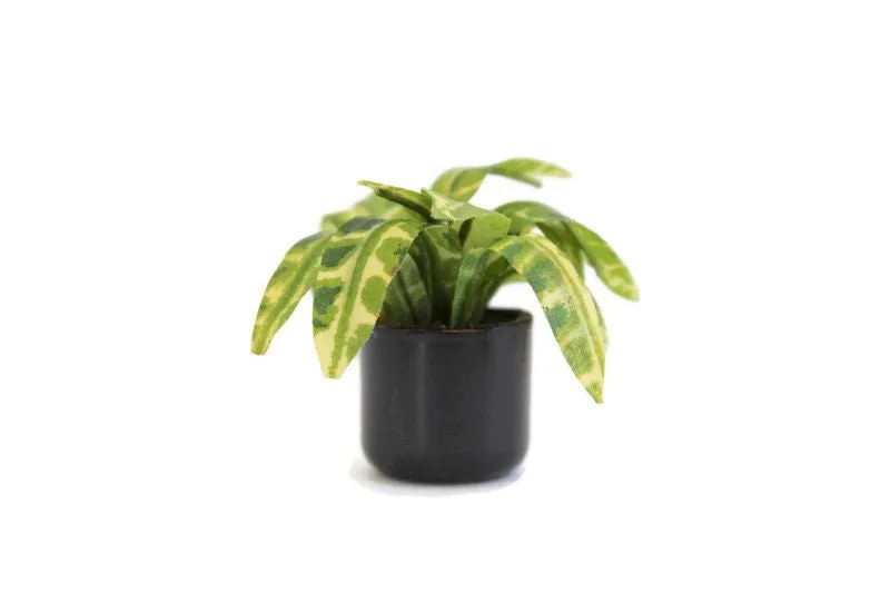 Vintage 1:12 Miniature Dollhouse Potted Houseplant