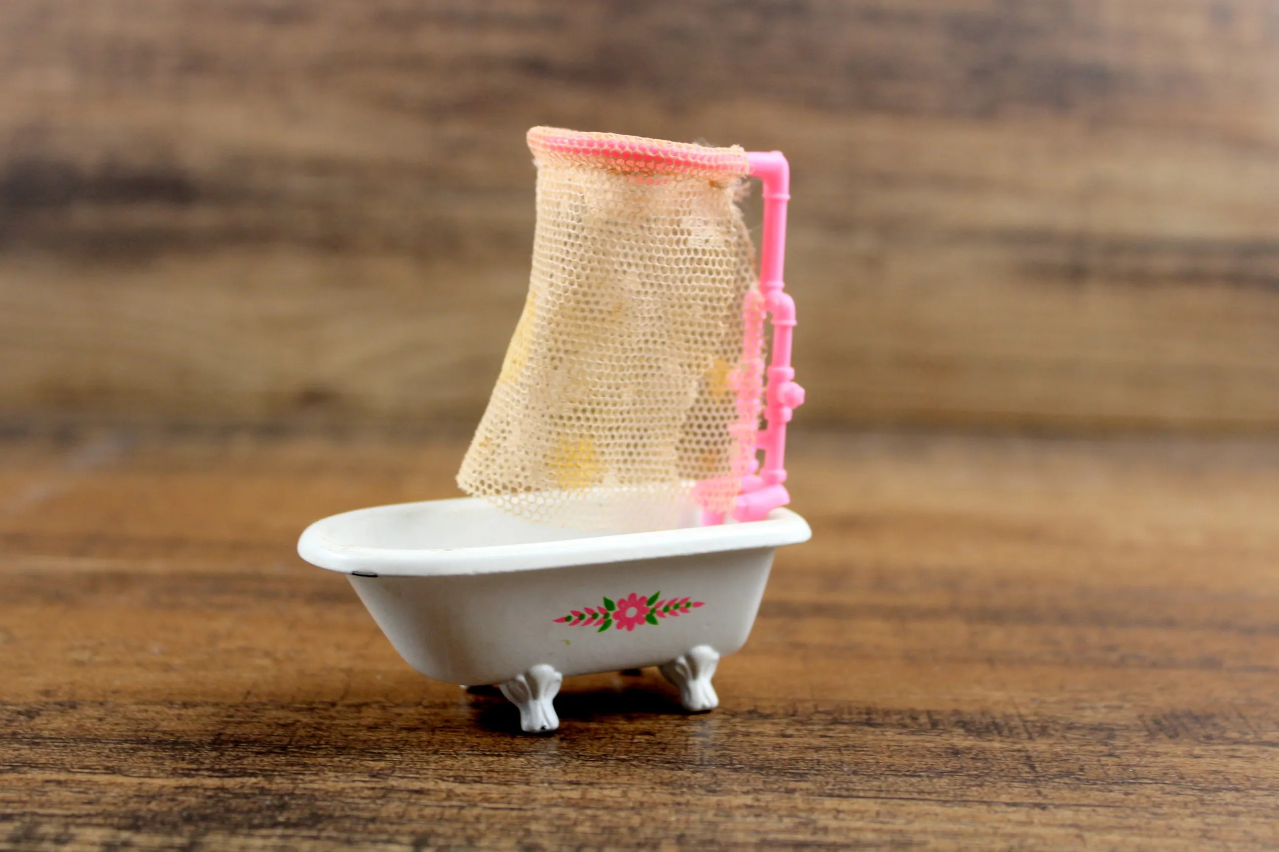 Vintage Half Scale 1:24 Miniature Dollhouse Mattel The Littles Collection Bathtub