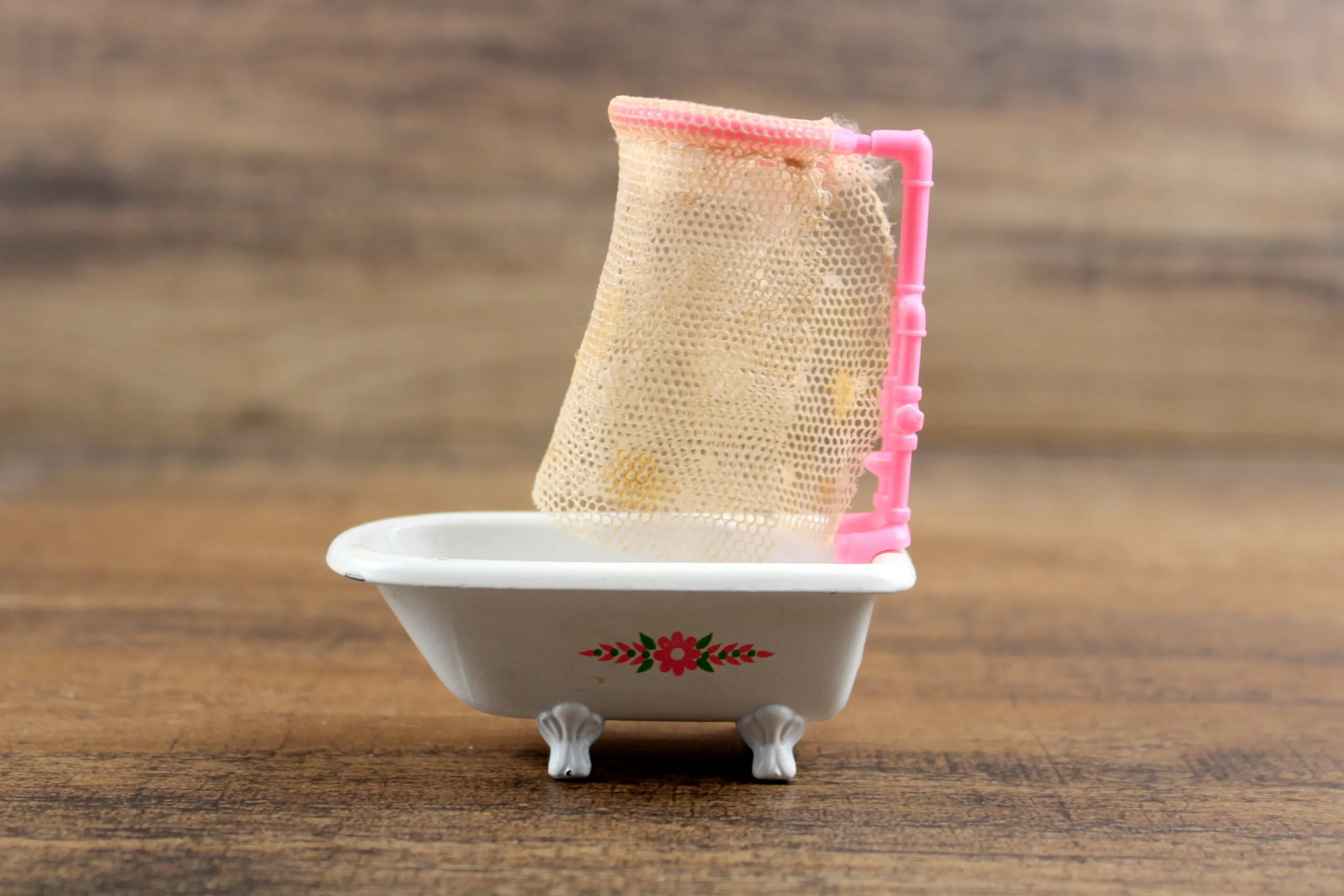 Vintage Half Scale 1:24 Miniature Dollhouse Mattel The Littles Collection Bathtub