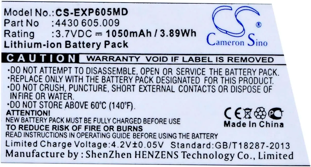 VINTRONS Replacement Battery for Eppendorf 4430 605.009Easypet 3