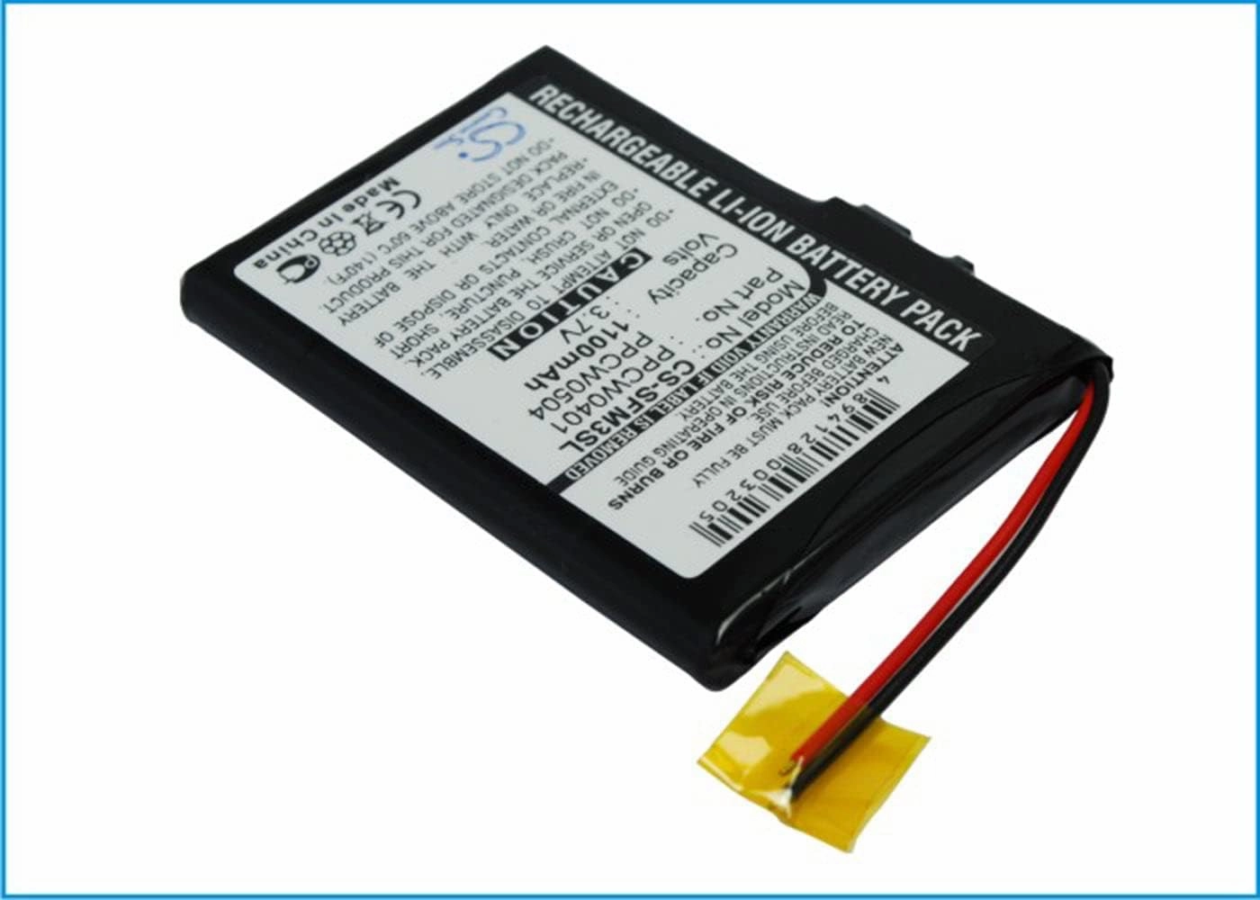 VINTRONS 1100mAh Battery for JNC SSF-M3, 20GB,