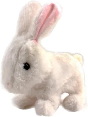 Vokodo Playful Bunny Hops Around Makes Sounds Wiggles Ears And Nose Cute Interactive Rabbit Kids Soft Cuddly Electronic Pet Battery Toy Animal Great Gift For Preschool Children Boy Girl Toddler Easter