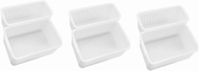 VOSAREA 4sets 2pcs Mini Storage Baskets for Dollhouse Cute Miniature Baskets for Tiny House Decor Material Realistic Design for Teens Dollhouse Accessories 2pcs*4