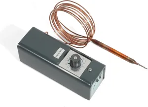 W1609-101 Refrigeration Thermostat Temperature Controller Remote Bulb TH-1609 from -30 Degrees F to 90 Degrees F (-34 Degrees C to 32 Degrees C), 5 Ft Capillary