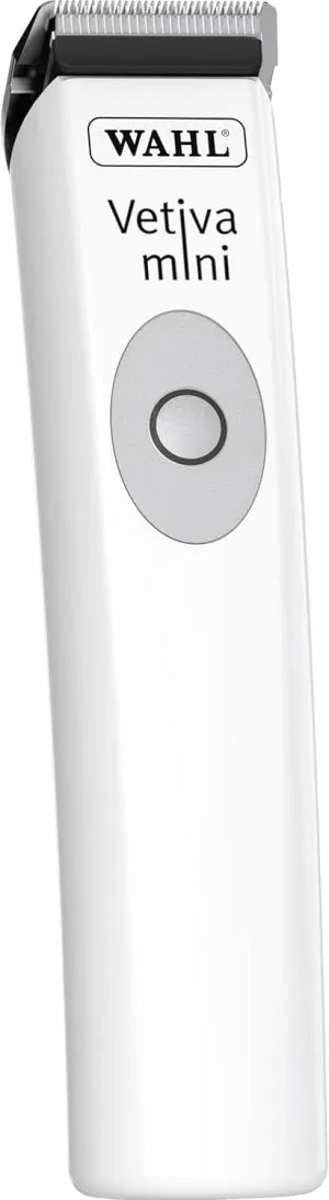 WAHL Professional Animal Vetiva Mini Cordless Veterinary Trimmer for Dogs, Cats & Pets (#88420) - Pet Trimmer for Cats, Dogs & More - Veterinary Grade - Pet Mini Safe Trimmer - White