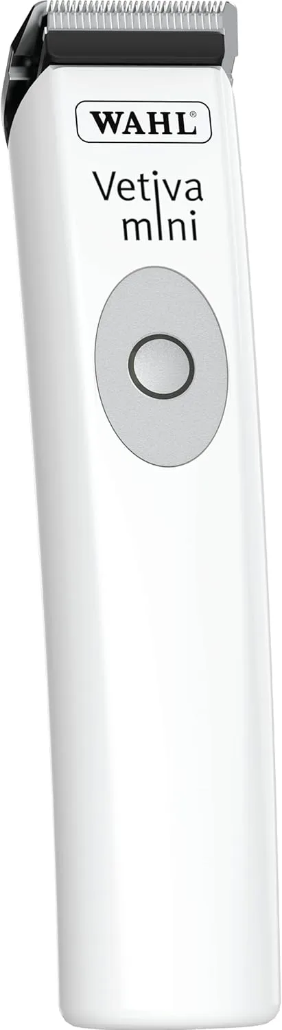 WAHL Professional Animal Vetiva Mini Cordless Veterinary Trimmer for Dogs, Cats & Pets (#88420) - Pet Trimmer for Cats, Dogs & More - Veterinary Grade - Pet Mini Safe Trimmer - White