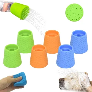 Water Bottle Rain Attachment, Shower to Go for Dogs, Portable Outdoor Shower for Camping, Hiking, Beach - Fits Most Plastic Mineral Water Bottle
