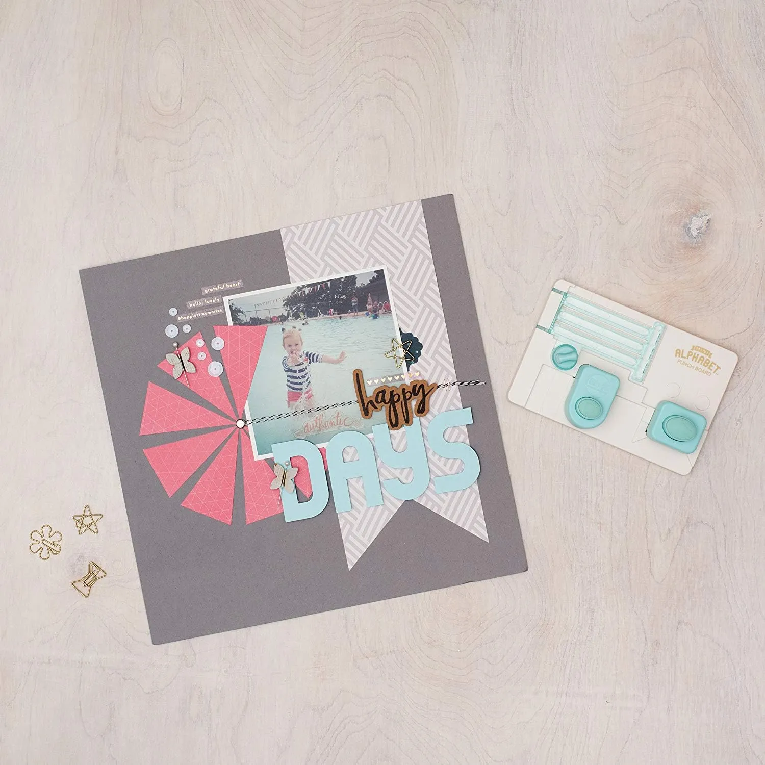 We R Memory Keepers Alphabet Punch Board, Easy-to-Use, Create Custom DIY Crafting Projects, Banners, Signs, Cards, Scapbooking, Journaling, Printmaking, and More