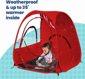 WeatherPod® Deluxe Mini Pod - Versatile Pop-Up Tent for Kids, Pets - Stay Warm, Dry and Out of The Sun - Full Roof for Extra Shade - Lightweight, Set Up in Seconds
