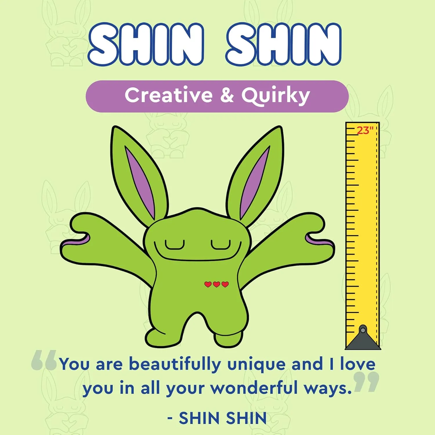 Weighted Plush Toy – Cute Cuddle Pal, Shin Shin