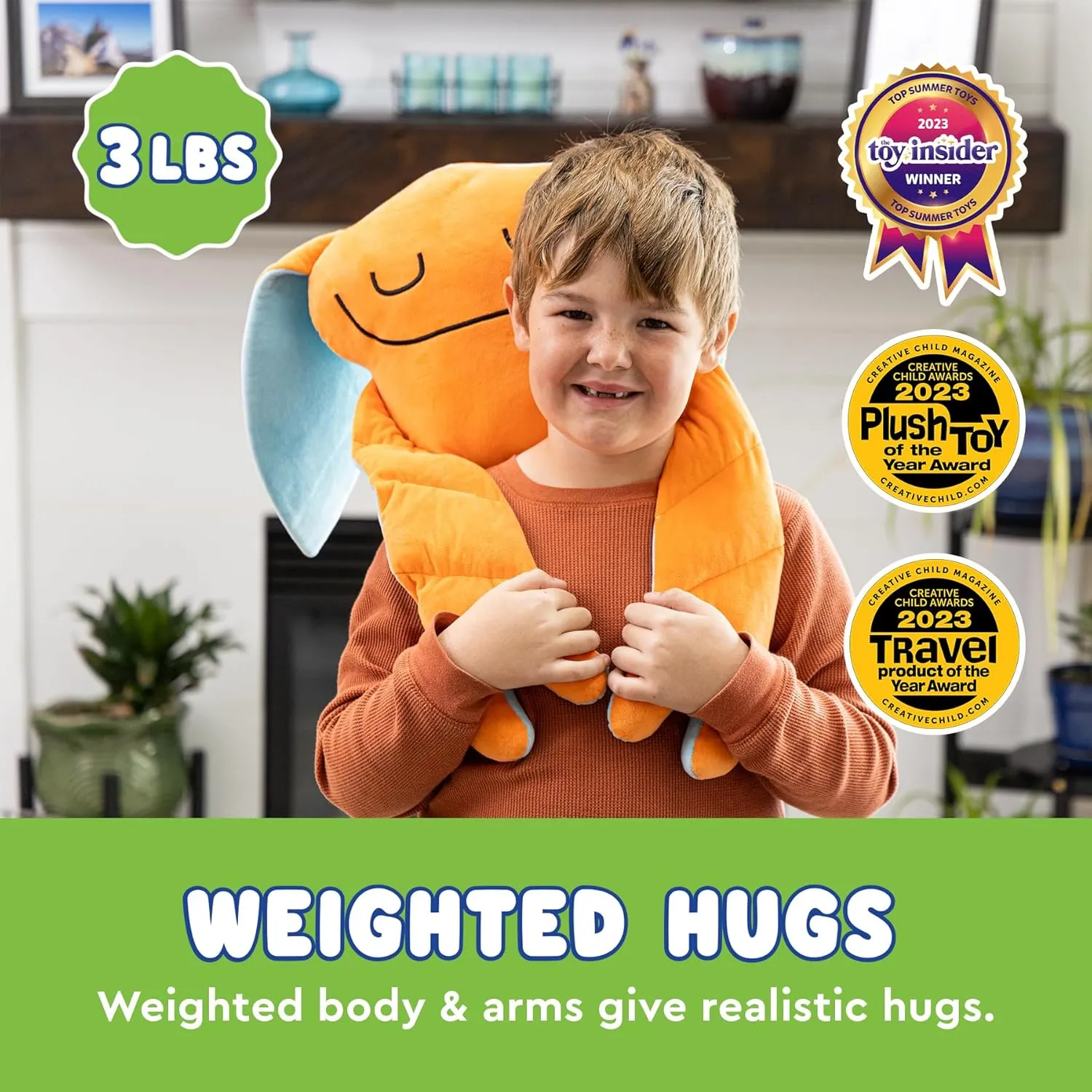 Weighted Plush Toy – Sensory Plush Toys with Weighted Arms to Give Realistic Hugs – Cute Cuddle Pal Zeek