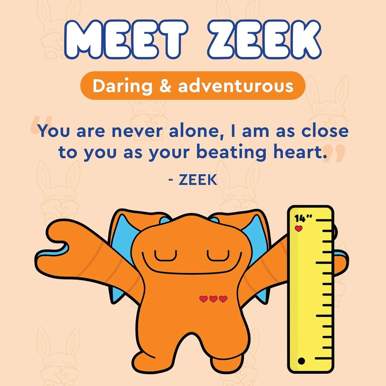 Weighted Plush Toy – Sensory Plush Toys with Weighted Arms to Give Realistic Hugs – Cute Cuddle Pal Zeek