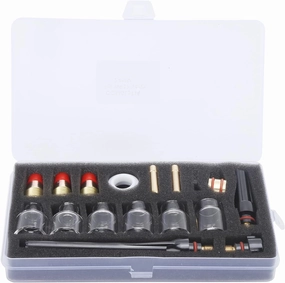 Welding Torch Accessories Kit Made Of Glass And Brass Suitable For WP 17 18 27 Argon Welding Gun With One Piece Processing Smooth Surface Containing Different