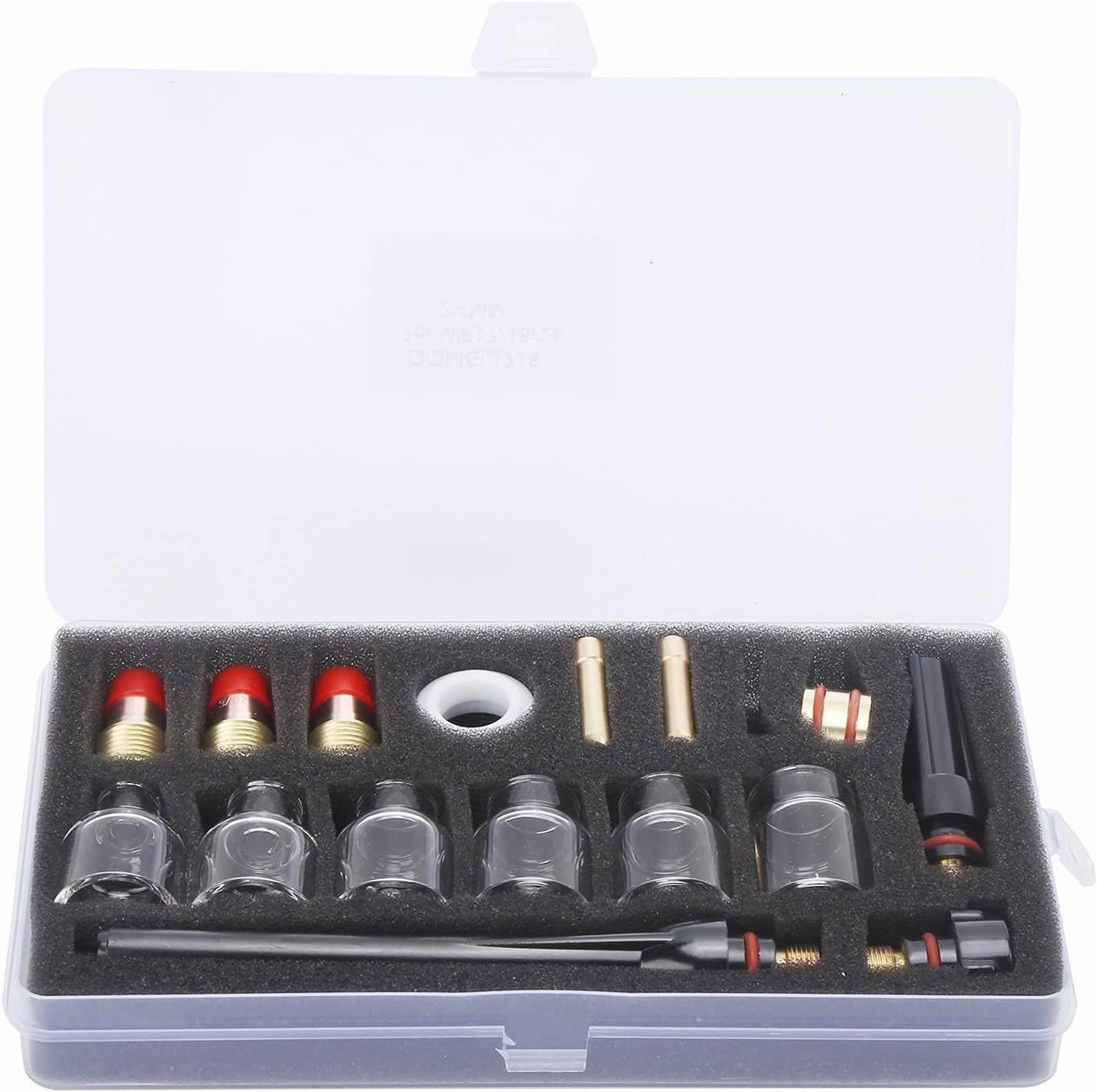 Welding Torch Accessories Kit Made Of Glass And Brass Suitable For WP 17 18 27 Argon Welding Gun With One Piece Processing Smooth Surface Containing Different