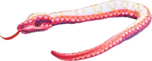 Wild Republic Vibe Brights Snake Purple, Light and Sound, 54 inches, Gift for Kids, Plush Toy, Fill is Spun Recycled Water Bottles