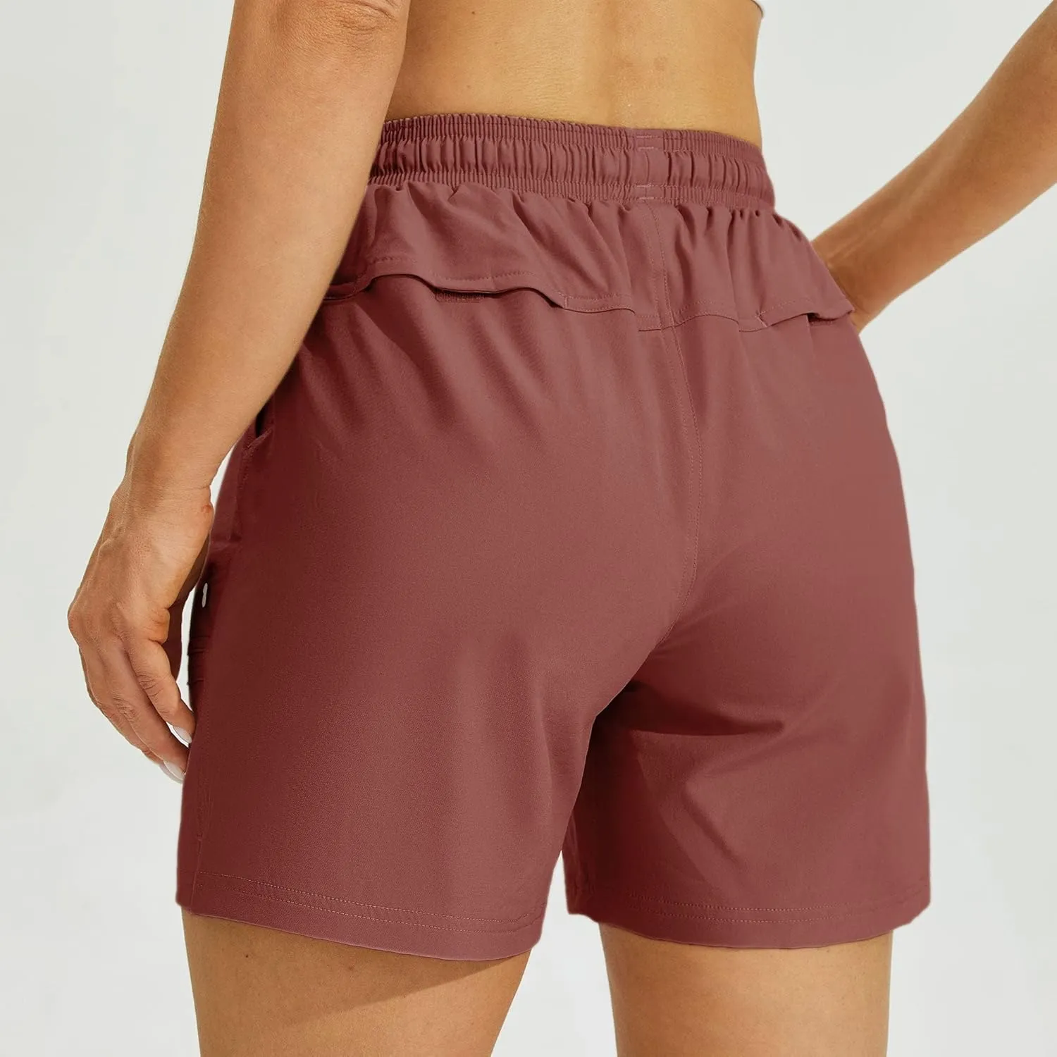 Willit Women's 5" Hiking Shorts Golf Athletic Outdoor Shorts Quick Dry Workout Summer Water Shorts with Pockets