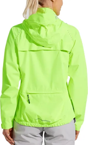 Willit Women's Cycling Running Jackets Rain Windproof Jackets Lightweight Windbreaker Bike Hiking Jacket Packable Hooded