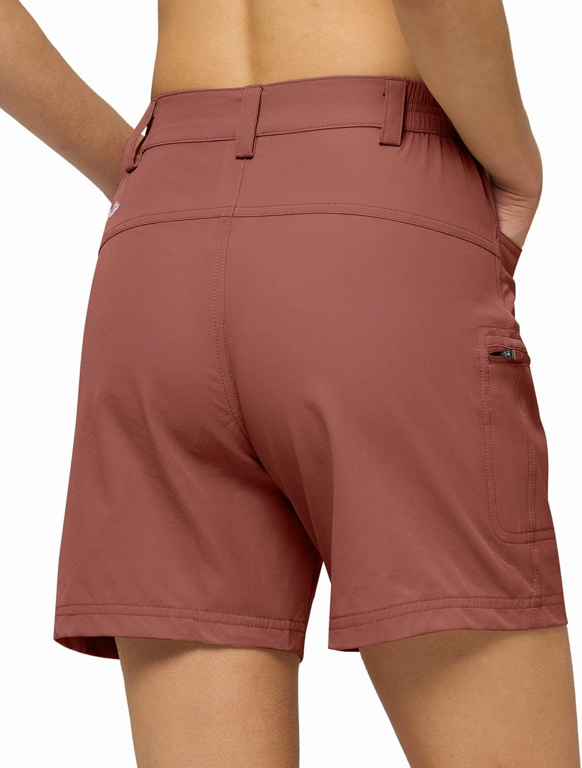 Willit Women's 7" Hiking Golf Shorts Stretch Qucik Dry with Cargo Pockets Water Resistant Outdoor Summer