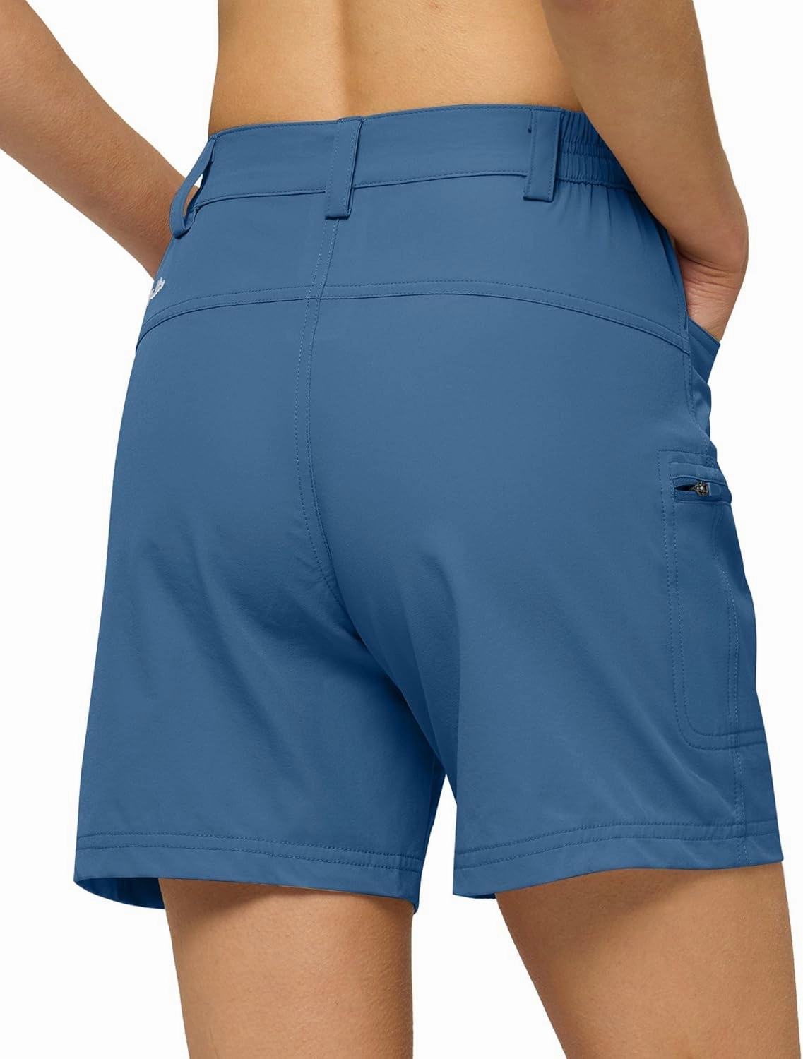 Willit Women's 7" Hiking Golf Shorts Stretch Qucik Dry with Cargo Pockets Water Resistant Outdoor Summer