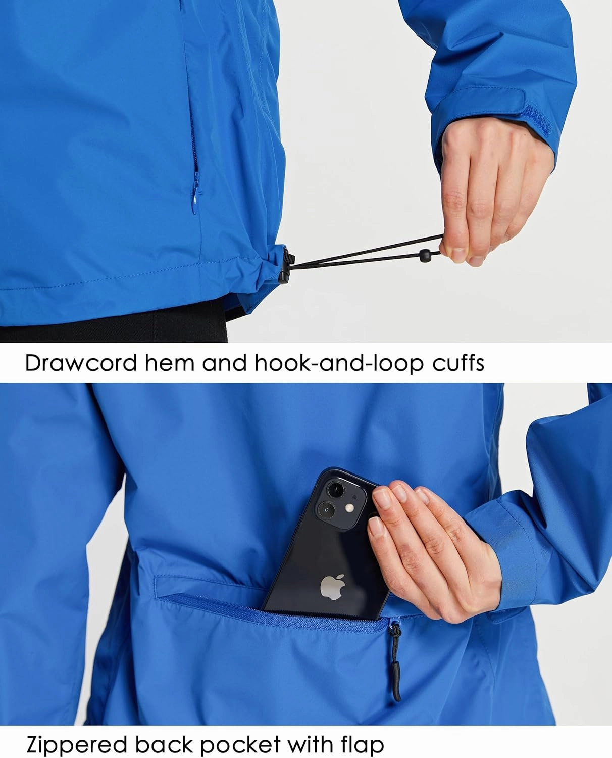 Willit Women's Cycling Running Jackets Rain Windproof Jackets Lightweight Windbreaker Bike Hiking Jacket Packable Hooded
