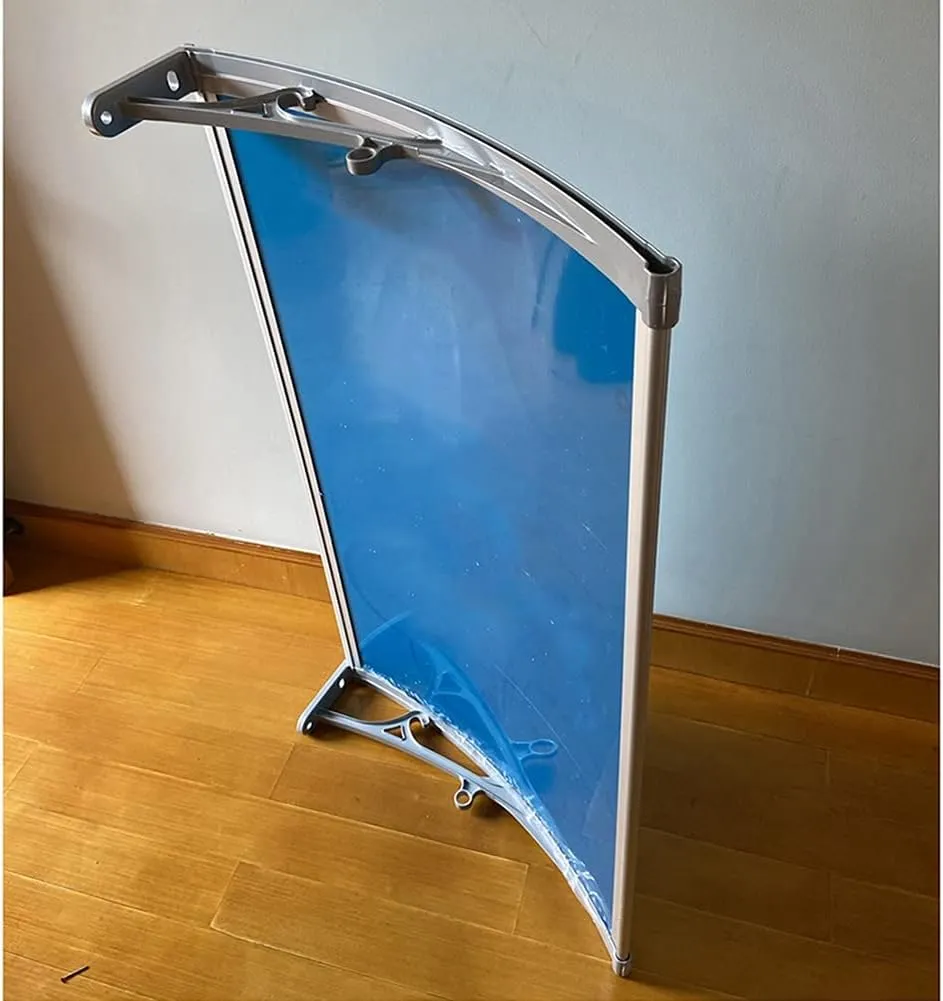 Window Door Canopy, Front/Back Porch Awning Roofing Canopies for Garden Patio, Polycarbonate Cover with Bracket, Outdoor Equipment Shelter for Shade Rainproof Self-Cleaning and Safe (80X300CM)