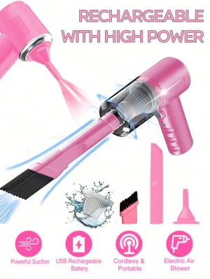 Wireless Hand-Held Vehicle Vacuum Handheld Cordless Handheld Blowers Mini Vacuum Cleaner For Home And Car Super Suction Power Can Be Used For Computerized Cleaning Of Crevices In Car Interiors At Home