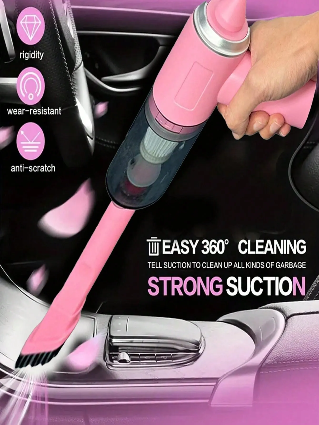 Wireless Hand-Held Vehicle Vacuum Handheld Cordless Handheld Blowers Mini Vacuum Cleaner For Home And Car Super Suction Power Can Be Used For Computerized Cleaning Of Crevices In Car Interiors At Home