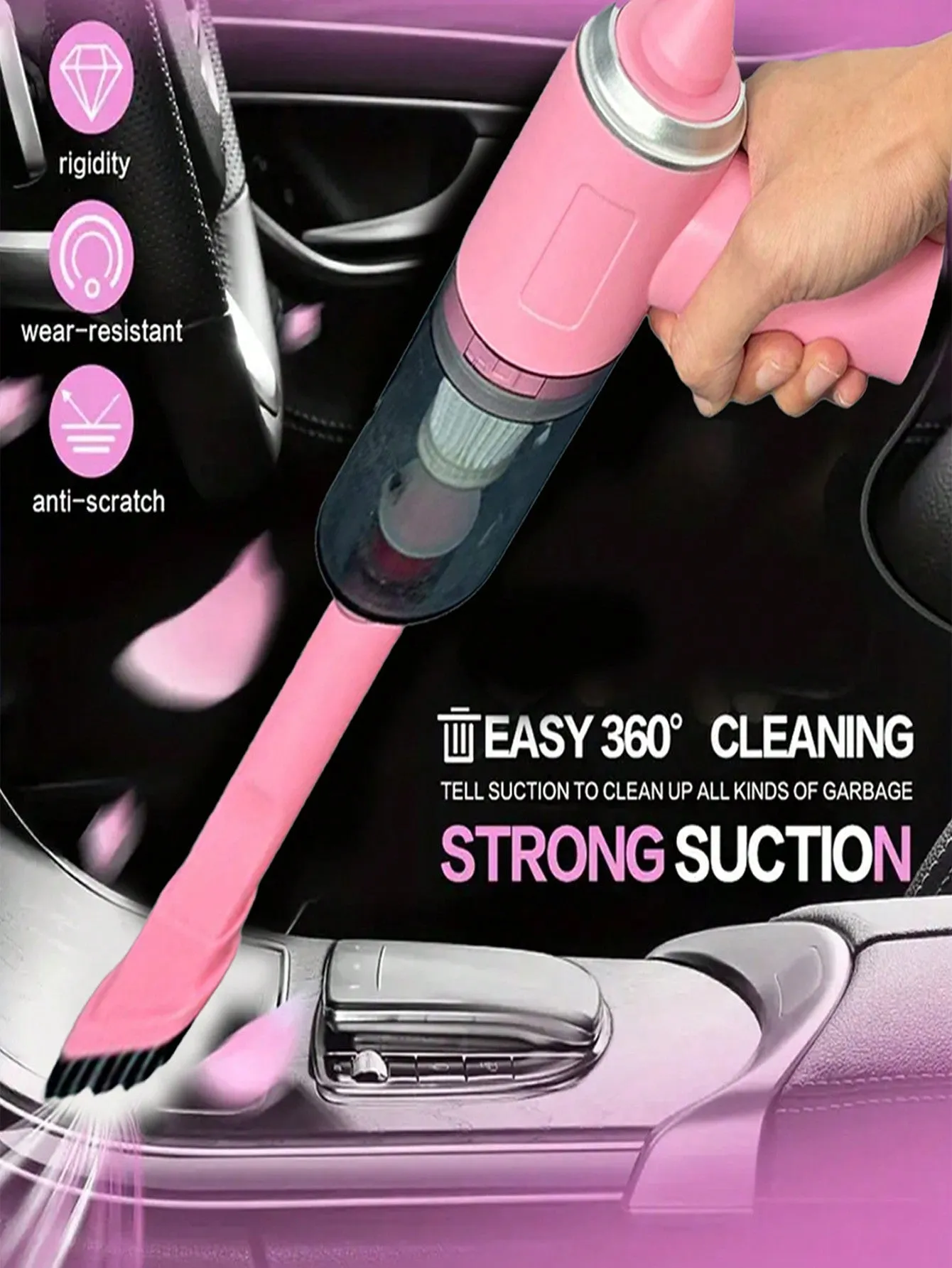 Wireless Hand-Held Vehicle Vacuum Handheld Cordless Handheld Blowers Mini Vacuum Cleaner For Home And Car Super Suction Power Can Be Used For Computerized Cleaning Of Crevices In Car Interiors At Home