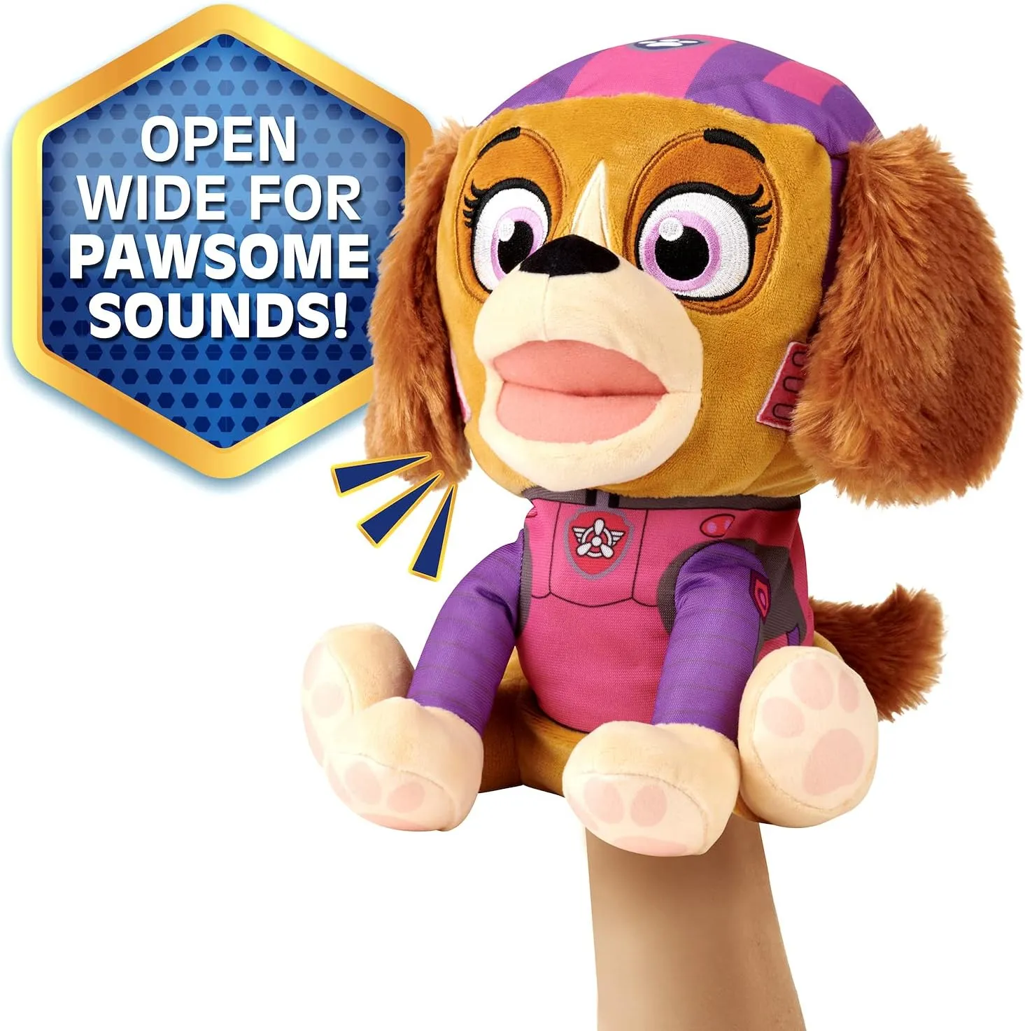 WowWee Paw Patrol: The Movie Skye Play & Say Interactive Puppet – Hand Puppet With Sounds
