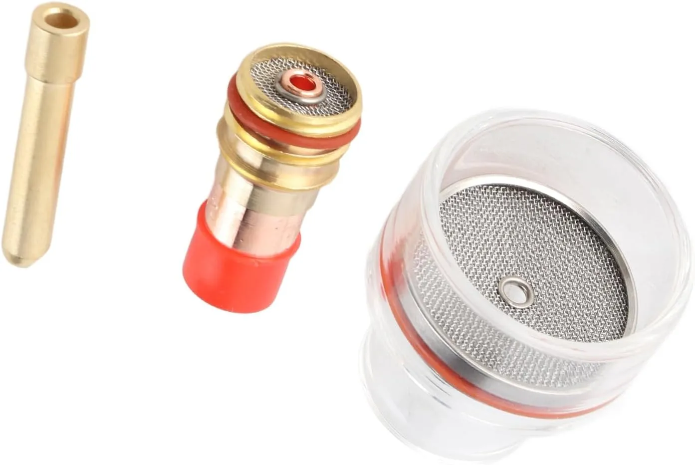 WP Welding Torch Kit, Gas Lens Collet Glass Cup Torch Accessories for WP17/18/26 Argon Arc Welding TIG Gas Lens Collet Body (2.4mm)
