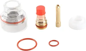 WP Welding Torch Kit, Gas Lens Collet Glass Cup Torch Accessories for WP17/18/26 Argon Arc Welding TIG Gas Lens Collet Body (2.4mm)