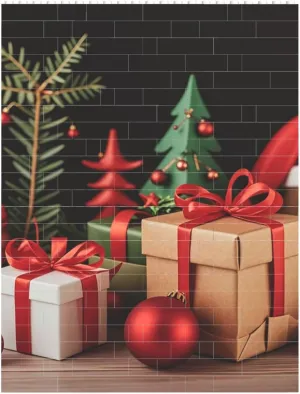 Xmas Decoration Building Block Puzzle Personalized Building Bricks for Adults Block Puzzle Building DIY Brick Block Puzzles Valentine's Day Gifts for Home Decor Brick Puzzle