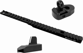 XS SIGHTS Marlin Optic Mounts & Ghost Ring, Fits Marlin Lever Carbines, Easy Install Picatinny Rail & Ghost Ring w/White Stripe Front Post (Marlin 1894, 1895, 336, 308MX, 30AS, 336 35 Rem)