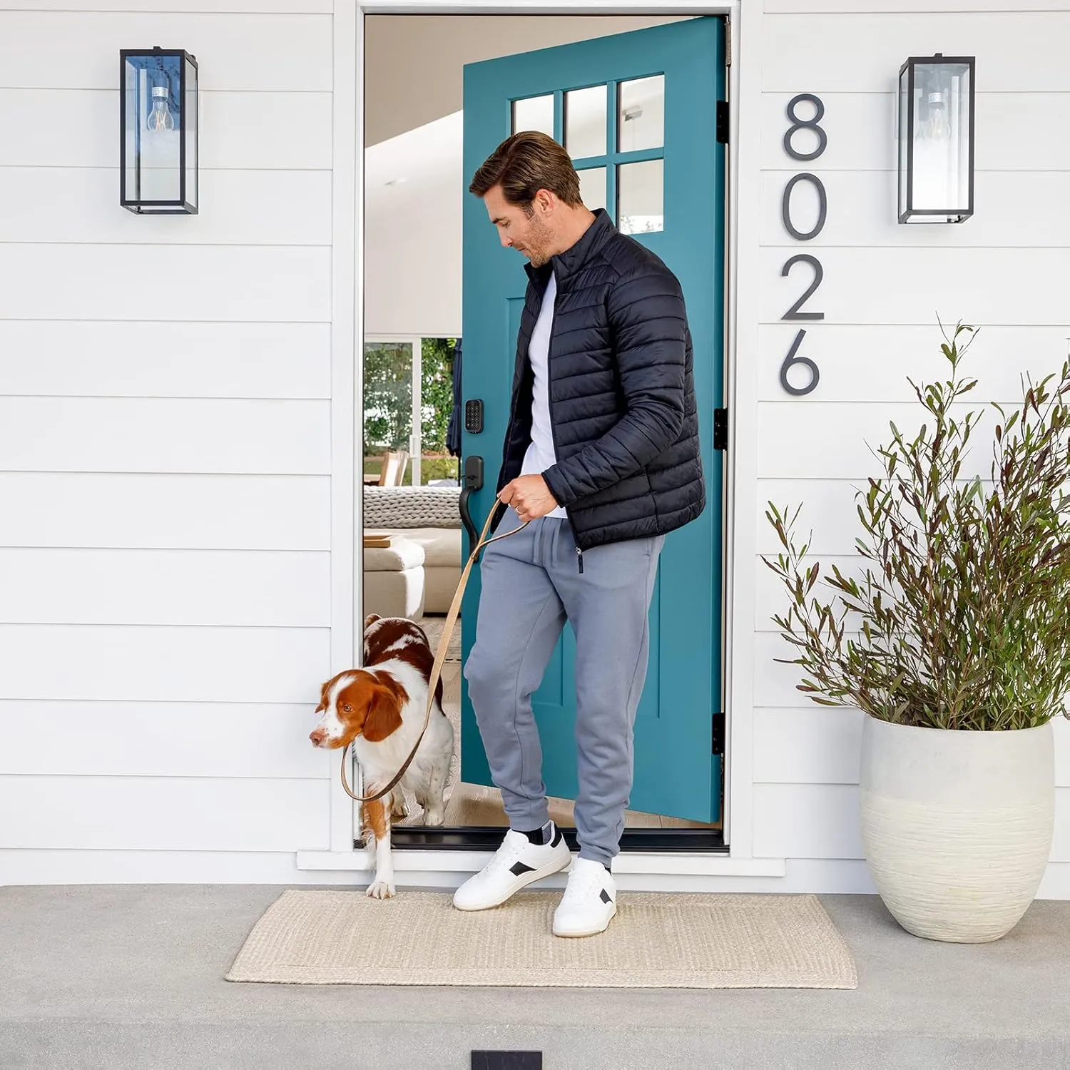 Yale Assure Lock 2 Deadbolt, Black Suede Smart Keyless Entry Door Lock with Z-Wave Connected Keypad for Code Entry, ‎YRD450-ZW2-BSP