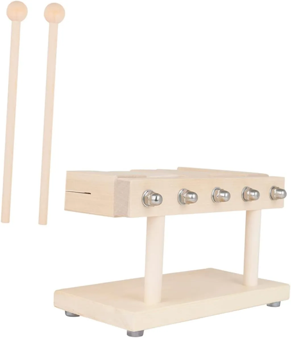Yardwe 1 Set Simple Percussion Instrument Wooden Music Teaching Tool for Classroom Chime and Musical Enlightenment Birthday Present