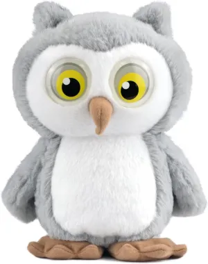 YH YUHUNG Walking and Talking Owl Plush Toy, Owl Repeats What You Say, Walking Pets Owl with Lights Up Eyes, Clear Voice Interactive Owl Stuffed Animal Toys for 3 Year Old Girls and Boys and Up(Gray)