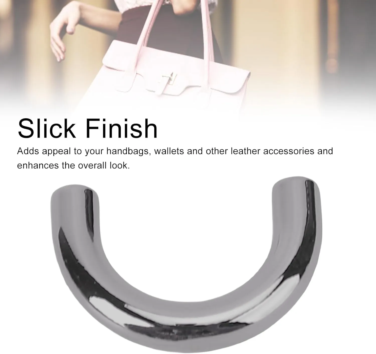 Yosoo D Ring Buckle Zinc Alloy Iron Electroplating Arch Bridge D Ring for Handbag Wallet Necklace Jewelry Zinc Alloy Iron