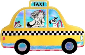 YOTTOY Eloise Collection | Eloise Taxi Plush Pillow- Soft Stuffed Pillow Décor Gift for Kids - 15” L