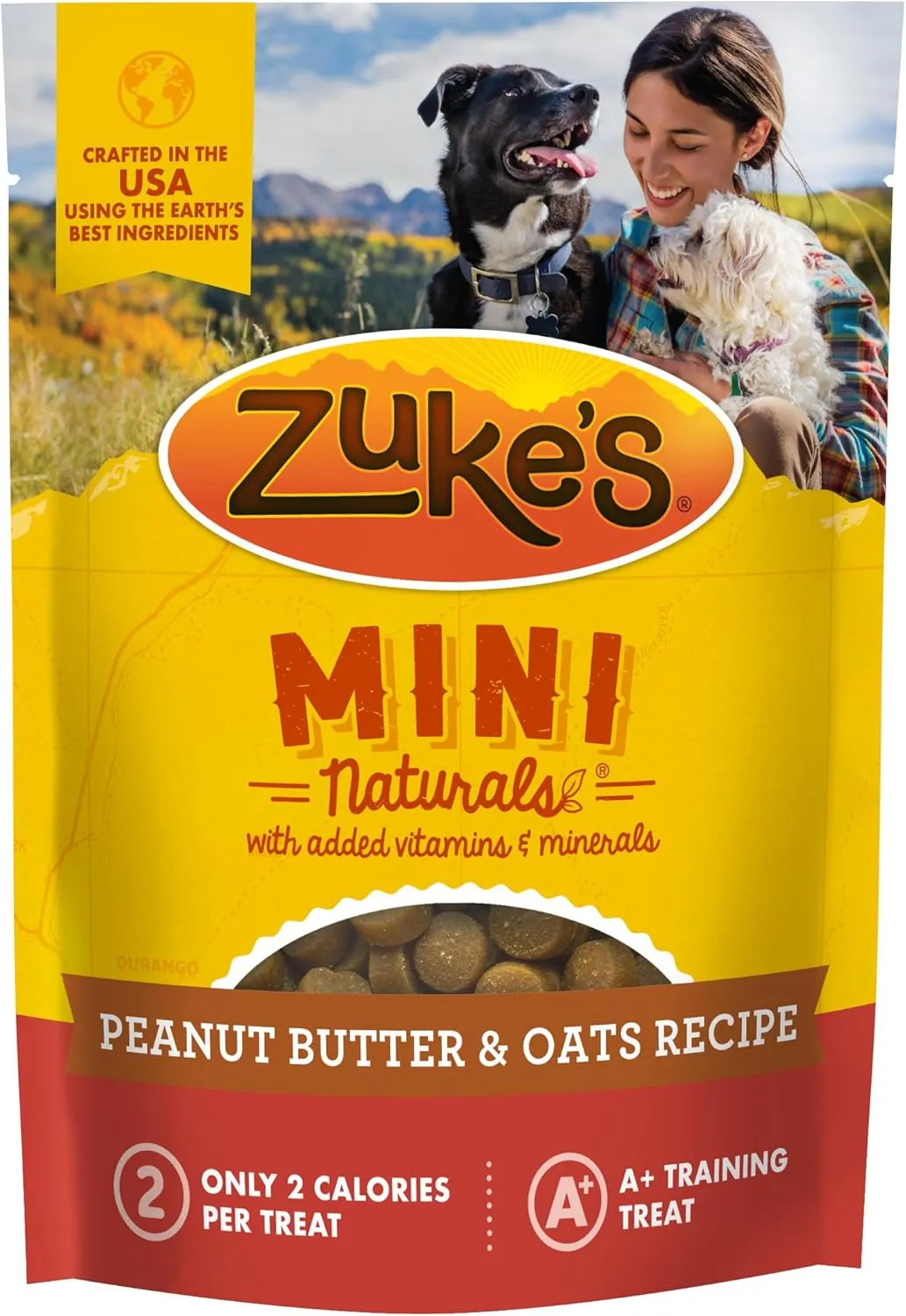 Zuke’s Mini Naturals Dog Training Treats for Dogs, Pet Treats made with Real Peanut Butter, 16 oz. Resealable Pouch - 16 oz. Bag